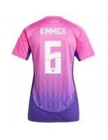 Německo Joshua Kimmich #6 Venkovní Dres pro Dámské ME 2024 Krátký Rukáv